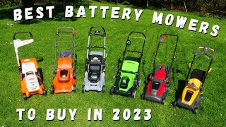 Best Battery Lawn Mowers 2023  Watch This Review Before You Buy [upl. by Chassin156]