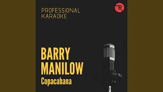 Copacabana Karaoke Version [upl. by Isabeau]