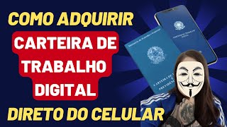 COMO BAIXAR E USAR A CARTEIRA DE TRABALHO DIGITAL 2024 ATUALIZADO [upl. by Lazes]