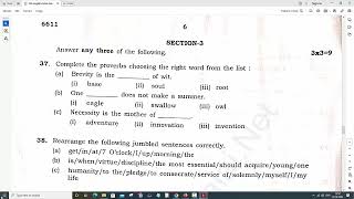 12th English  Public Exam March 2023  Original Question Paper [upl. by Telocin]