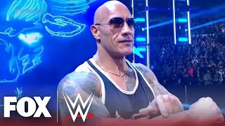 The Rock Surprise Return Entrance WWE Day 1  WWE on FOX [upl. by Tate430]