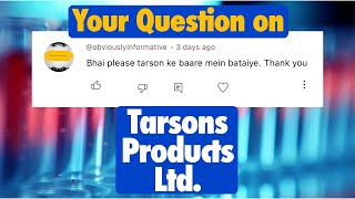 Tarsons Products Limited  BUY HOLD EXIT  What to do [upl. by Ahsekram]