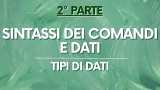 STATA Sintassi dei comandi amp Dati â€“ Tipi di dati â€“ PARTE 22 [upl. by Annayd]