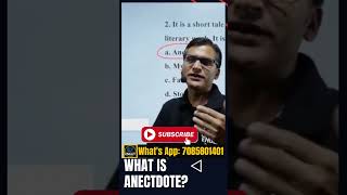 What is Anecdote PGT  TGT  NET  English Literature [upl. by Plusch]