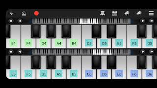 Casualty Theme Tune Virtual Piano [upl. by Hsot]