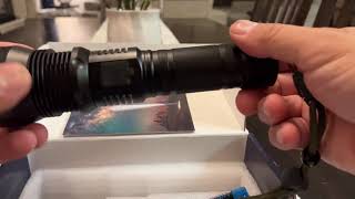 Alicegirl Flashlights High Lumens Rechargeable 900000 Lumen LED Brightest Flashlight Review Pheno [upl. by Alyahsat]