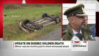 RAW Quebec Provincial Police update fatal hit and run in StJeansurRichelieu [upl. by Nehr]