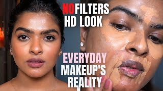 my True BROWN SKIN makeup amp Skin Care Therapy  what EVERYDAY MAKEUP looks in Person Satisfying AF [upl. by Annayi850]