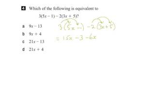 EQAO Grade 9 Academic Math 2016 Question 4 Solution [upl. by Otanutrof]