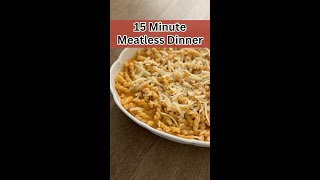 Easy 15 Minute Meatless Dinner Recipe Creamy Tomato Pasta [upl. by Nala]