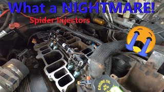 How to replace fuel injectors Chevy 2500 7 4l and fuel pressure regulator [upl. by Benia]