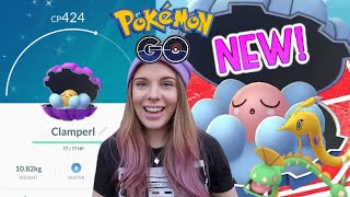 HOW TO GET CLAMPERL HUNTAIL amp GOREBYSS IN POKEMON GO  Evolving Shiny Ghost Pokemon [upl. by Eastlake]