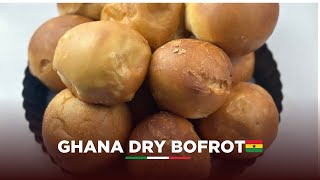 AUTHENTIC GHANA DRY BOFROT RECIPE HOW TO MAKE GHANA BOFROT🇬🇭 [upl. by Thomajan]