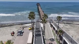 Oceanside Pier is open  Historic pier partially reopens to the public after devastating fire [upl. by Abram]