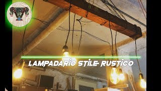 Lampadario stile Rustico Alfre fai da te [upl. by Rebe]