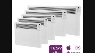 Heaters Tesy Electric Panel Heater With WIFI  Home Automation Wall Mounted Convector Radiator [upl. by Lucais]