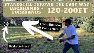 Standstill Throws the Easy Way Forehands and Backhands 120200ft [upl. by Einot]