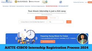 AICTECISCO INTERNSHIP 2024  Registration Process  Internship cisco aicteindia internship [upl. by Corine]