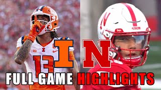 Illinois Fighting Illini vs Nebraska Cornhuskers FULL GAME Highlights  2024 College Football [upl. by Larochelle]