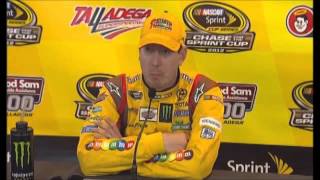 Jeff GordonKyle Busch Talladega NASCAR PostRace Video News Conference [upl. by Filmer]