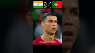 India VS Portugal Imaginary Final Match  Intense Match  sunilchhetri vs ronaldo [upl. by Enelkcaj]