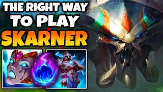 Stop playing Skarner wrong How to WIN with REWORKED SKARNER [upl. by Ayahs]