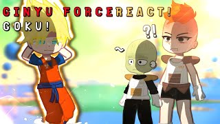 Ginyu Force React To Goku  Dbz React  Gacha React [upl. by Temirf]