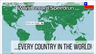 Seterra Geography Quiz WORLD RECORD SPEEDRUN ANY GLITCHLESS [upl. by Flowers]