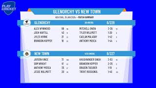 Cricket Tasmania Premier League  Mens 1st Grade  Round 20  Glenorchy v New Town [upl. by Anselm]