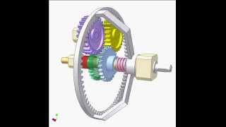 Mechanism for converting twoway to oneway rotation 6b [upl. by Ecnesse755]