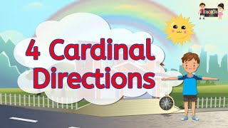 4 Cardinal Directions  4 cardinal directions for kids  KooBoo  English Kids Learning [upl. by Francisco]