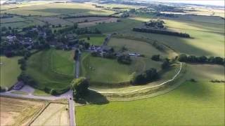 Drone Footage Avebury Neolithic henge monument [upl. by Eladnar]