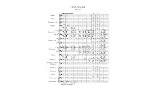 Sibelius Finlandia Op 26 with Score [upl. by Novehc317]