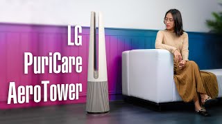 Trải nghiệm máy lọc không khí kết hợp quạt LG PuriCare AeroTower [upl. by Reffinnej]