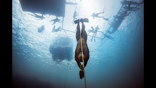 VB2018 Alexey Molchanovs World Record Dive to 130m [upl. by Marmion898]