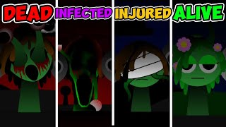 Incredibox Sprunki DEAD Versions Vs INFECTED Versions Vs INJURED Versions Vs ALIVE Versions [upl. by Nnaul]