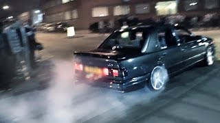 Ford Sierra RS Cosworth  Rolling Burnouts and Turbo sounds [upl. by Smeaj290]