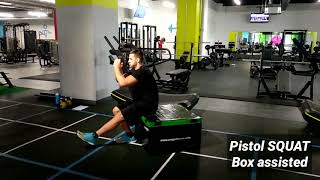 Pistol Squat Box Assisted [upl. by Busby910]