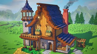 Minecraft Medieval Blacksmith House Tutorial [upl. by Kiehl]