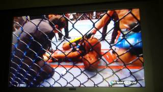 Anderson silva v Chris Weidman 2 leg break [upl. by Nyltiac]