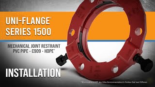 How to Install a UniFlange® Series 1500 Mechanical Joint Restraint [upl. by Yettie]