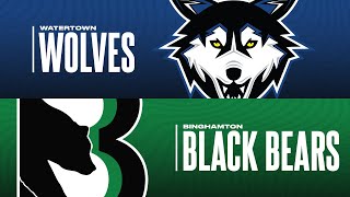 Binghamton Black Bears vs Watertown Wolves  22324 [upl. by Zetrauq]