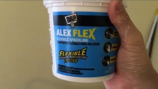 Dap Alex Flex Flexible Spackle Plaster Ceiling Crack Repair  sands great [upl. by Falkner]