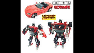 Collection Review  Transformers Alternators  Sideswipe [upl. by Sacrod]