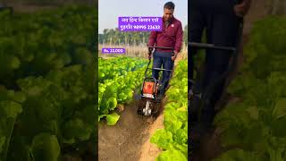 छोटे बच्चे मशीन के काम बड़े ज़बरदस्त Mini Weeder Power weeder Tiller Farming Machine Organic Farmer [upl. by Ddej5]