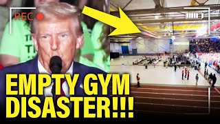 YIKES Trump Gives DISASTER Michigan Speech in EMPTY GYM [upl. by Nodababus]