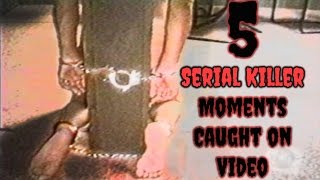 5 Serial Killer Moments Caught on Video  GloomyHouse [upl. by Ahsenit57]