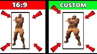 FORTNITE HOW TO STRETCH RESOLUTION BIGGER HITBOX  Fortnite Battle Royale [upl. by Aubarta]