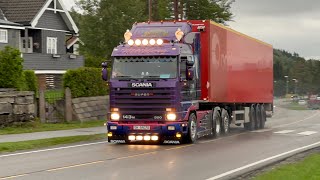 Scania 143M 500 Nitteberg AS Poahhh V8 Sound [upl. by Akihc]