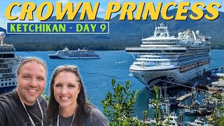 Crown Princess Alaska Cruise Ketchikan AK  Creek Street Day 9 VLOG [upl. by Inaluiak371]